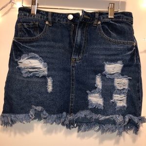 Forever21 Jean mini skirt :)